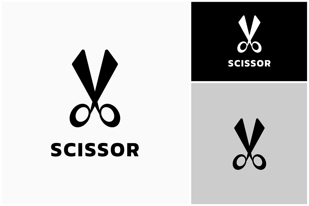 Scissor Haircut Barber Flat Logo, a Branding & Logo Template by ika trisiana
