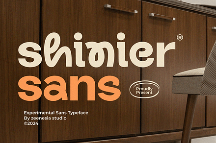Shinier, a Sans Serif Font by zeenesia