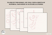 3D Christmas Angel Candle Stand SVG, a Decorative Illustration by svgocean (Thumbnail 4 of 4)