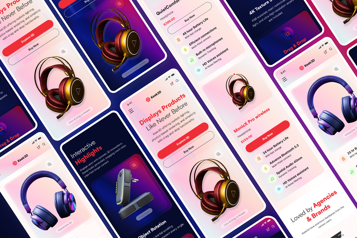 Electronics Product Showcase Website, an UI Kit Template by Sujun Baidyaa (Photo 8 of 8)