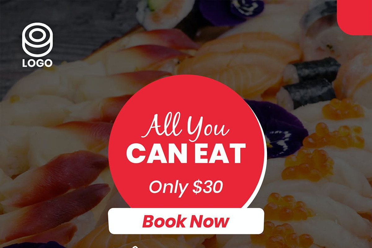 Sushi Restaurant Instagram Post, a Social Media Template by FDR Studio (Photo 3 of 6)