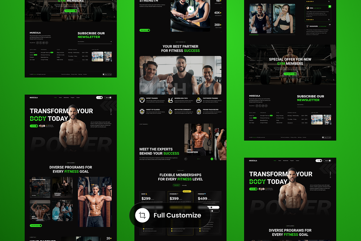 Muscula - Fitness & Gym Landing Page preview 4