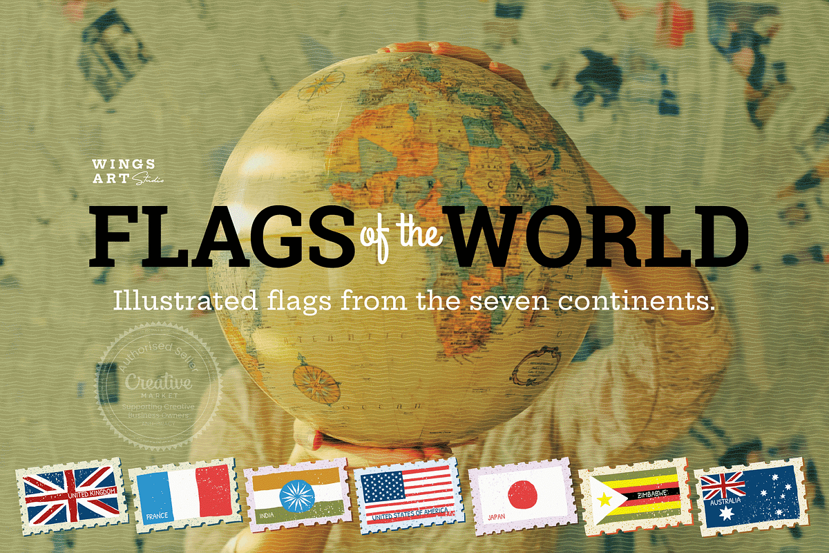 Flags of the World: Vector Art, an Illustration by Wingsart Studio (Photo 1 of 8)