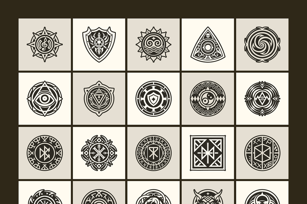1500 Tattoo Symbols Icons, a Solid Icon by Creative Stall (Photo 19 of 19)