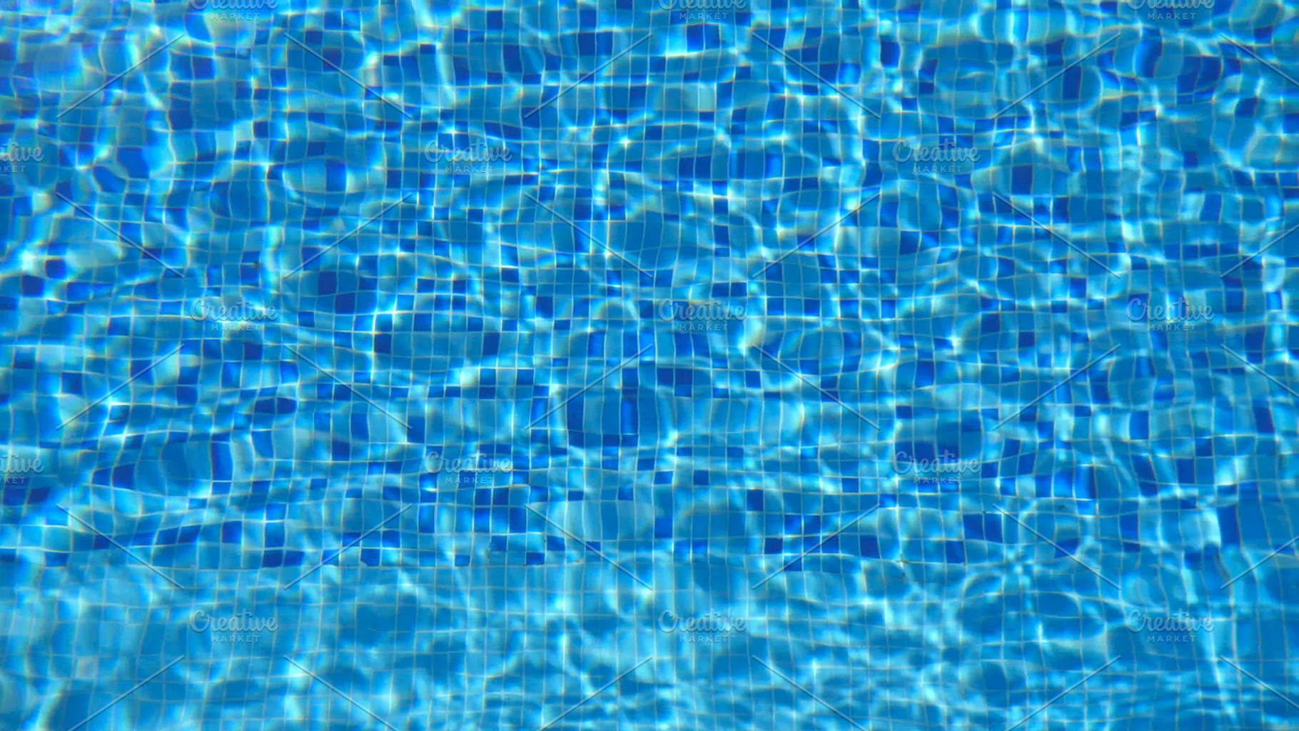 Blue water in pool beautiful background slow motion close up containing blue, a Nature Photo by Footage Autor