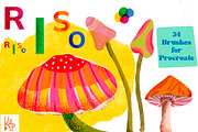 Risograph Brushes for Procreate, a Brush Add-On by KJP Designs (Thumbnail 1 of 5)