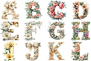 Watercolor Wedding Alphabet Clipart, an Illustration by Pixels.Craft (Thumbnail 4 of 4)