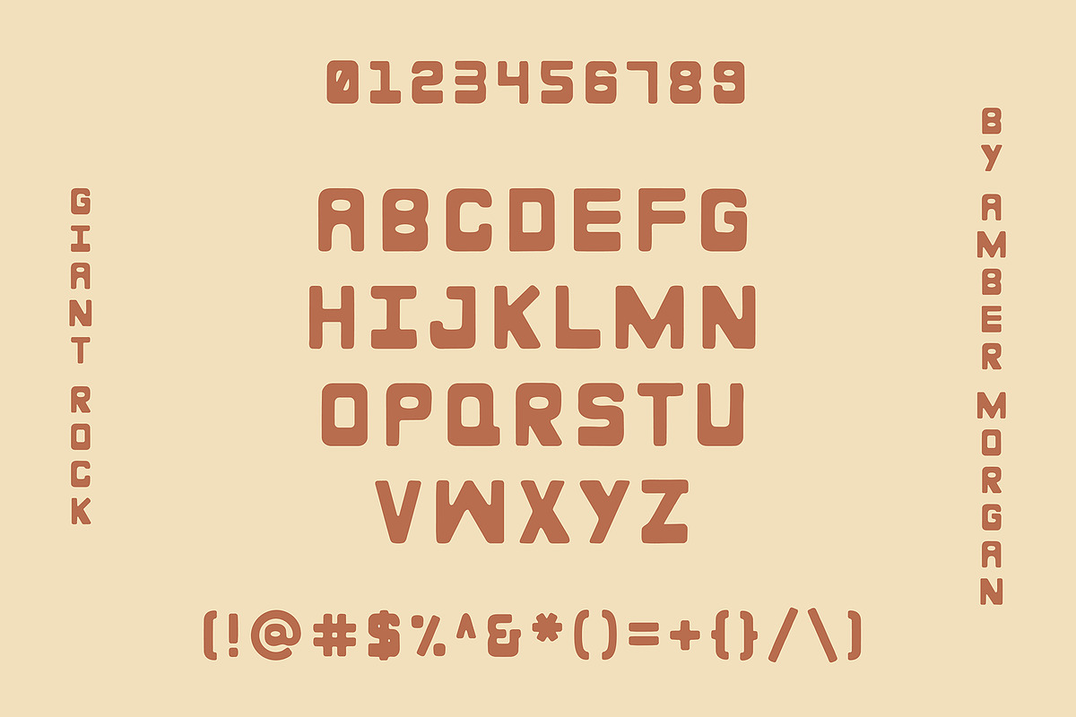 Giant Rock | Hand Drawn Font + Icons, a Sans Serif Font by Amber Morgan (Photo 2 of 7)