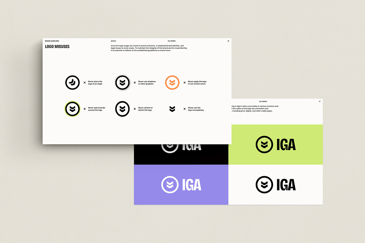 IGA / Brand Guidelines, a Presentation Template by Wildnun Studio (Photo 8 of 18)