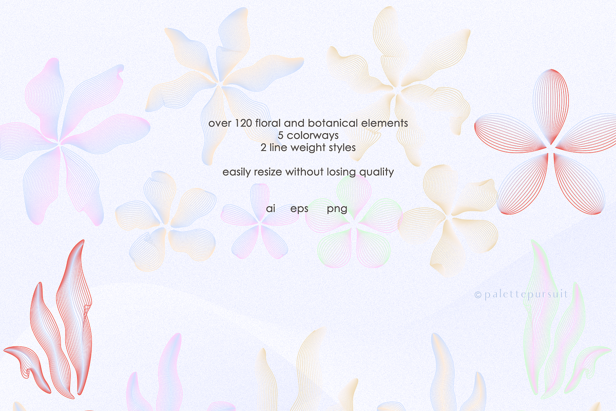 Future Flora futuristic vector, an Illustration by Palette Pursuit (Photo 6 of 12)