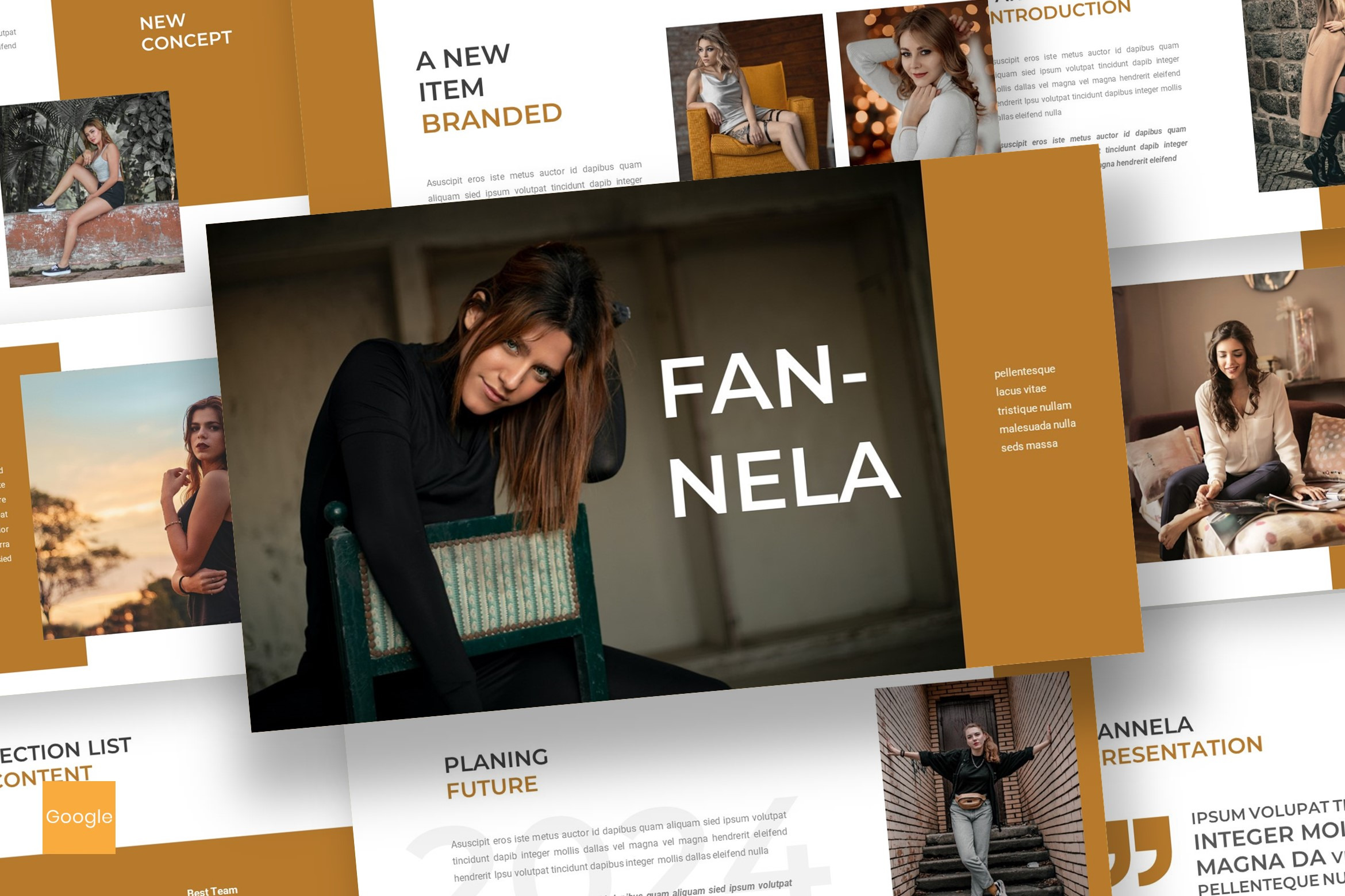 Fanella - Google Slides Template, a Presentation Template by inspirasign