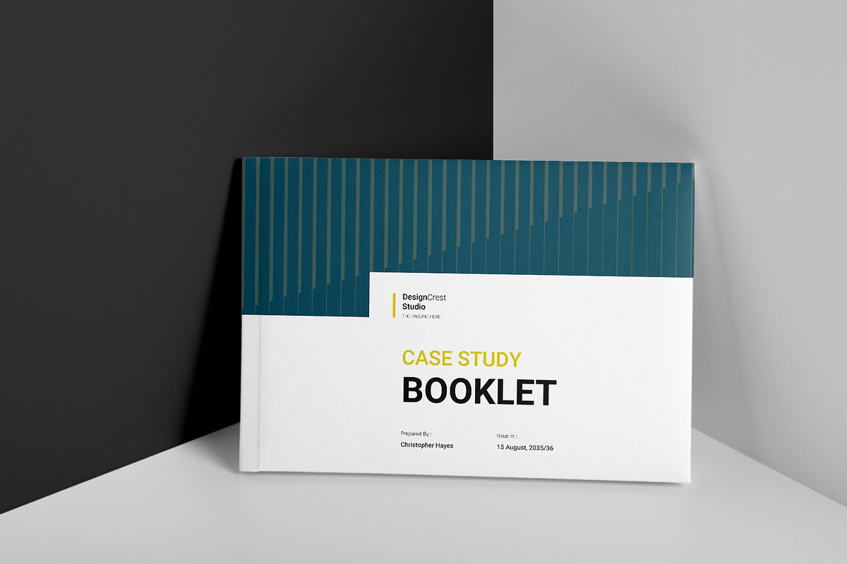 Case Study Booklet Template Landscap, a Brochure Template by DesignCrest (Photo 3 of 13)