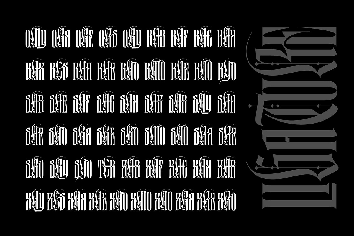 Black Letterfly Typeface, a Blackletter Font by alit design (Photo 19 of 20)