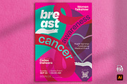 Breast Cancer Awareness Flyer, a Flyer Template by Aarley Kaiven (Thumbnail 2 of 2)