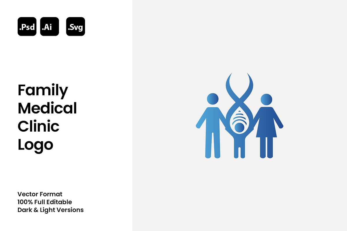 Family Medical Clinic Logo, a Branding & Logo Template by Luxury Logos (Photo 1 of 4)