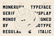 Monkrush - Display Serif Mono, a Font by Indotype Foundry (Thumbnail 7 of 10)