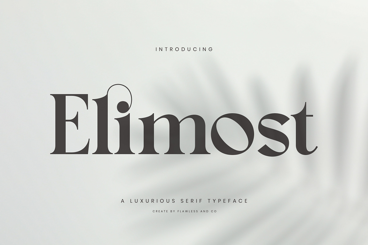 Elimost - Luxury Serif Font, a Serif Font by Flawless And Co (Photo 1 of 10)
