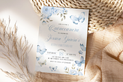 Blue Quinceanera Invitation, a Templates & Theme by VeliusCreativeStudio (Thumbnail 3 of 3)