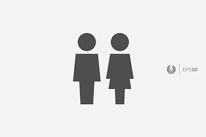Abstract people vector icon