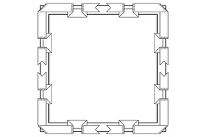 Frame with ribbons., a Decorative Illustration by incomible