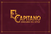 El Capitano Typeface, a Font by Dega Syukurilah (Thumbnail 1 of 5)