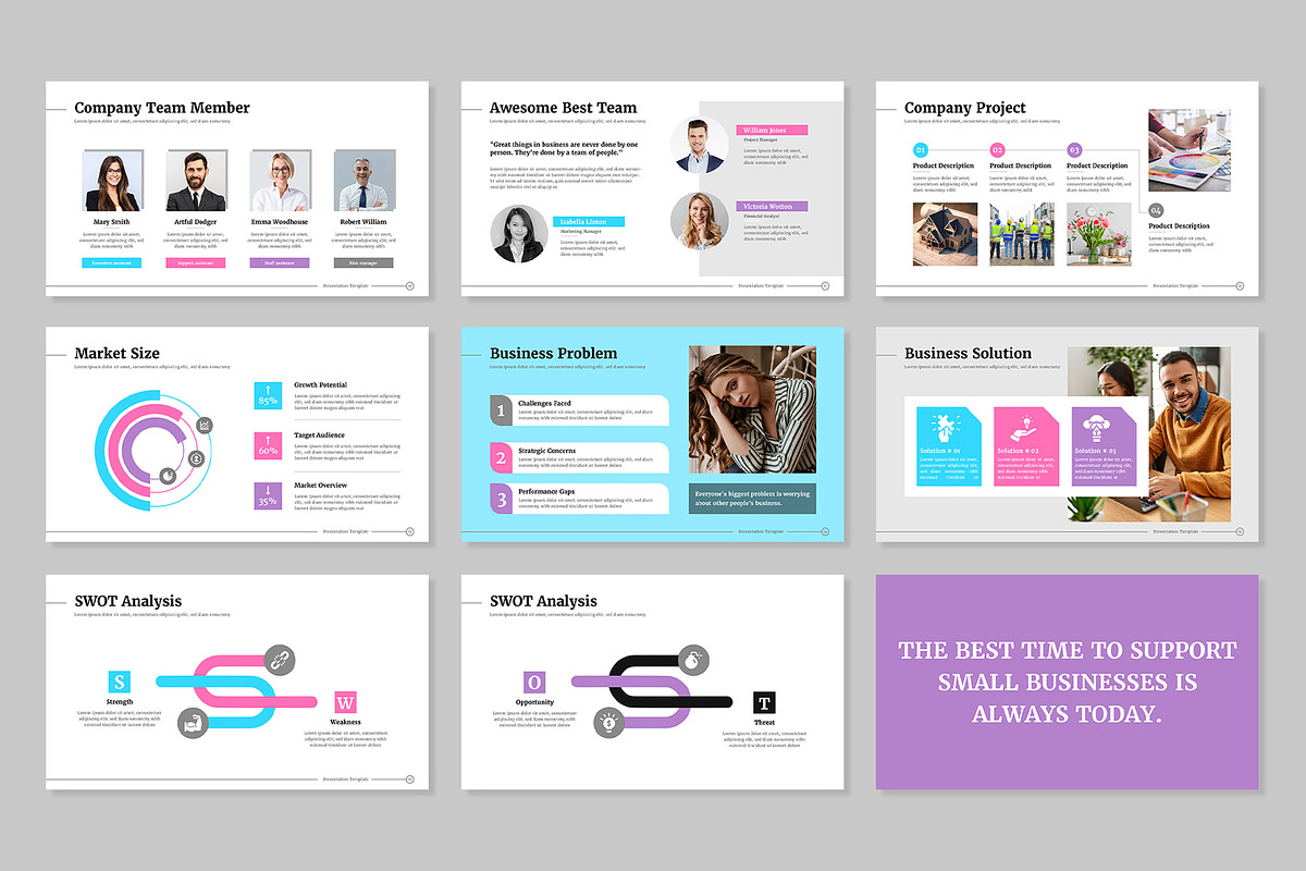 Corporate Business Plan Presentation, a Presentation Template by Mighty-Slide (Photo 3 of 5)