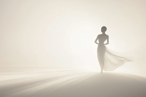 Silhouette of a woman walking, a Person Photo by MistyDay