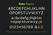 Sabu | Font Family, a Sans Serif Font by Larin Type Co. (Thumbnail 11 of 11)