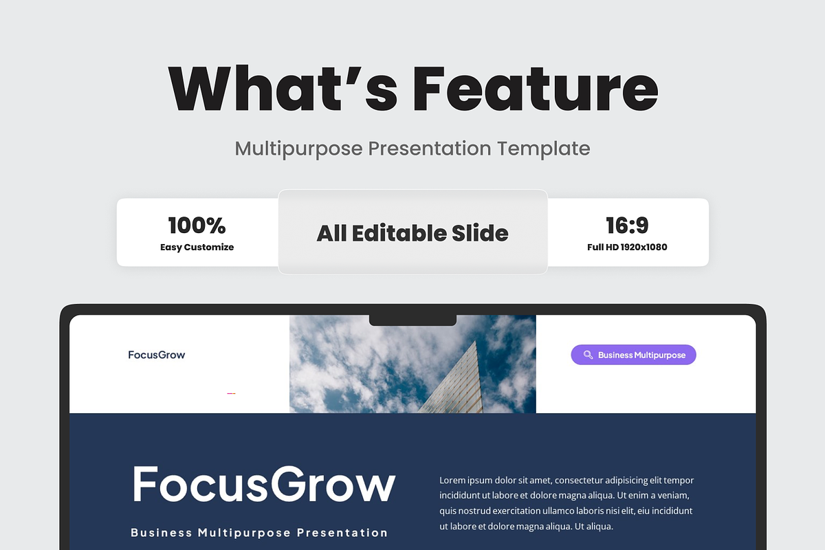 Business Multipurpose Keynote, a Presentation Template by SquidPixey (Photo 2 of 6)