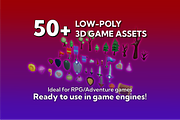 Low-Poly 3D Game Assets and Sounds, an Object 3D Model by Kozmobot (Thumbnail 1 of 4)