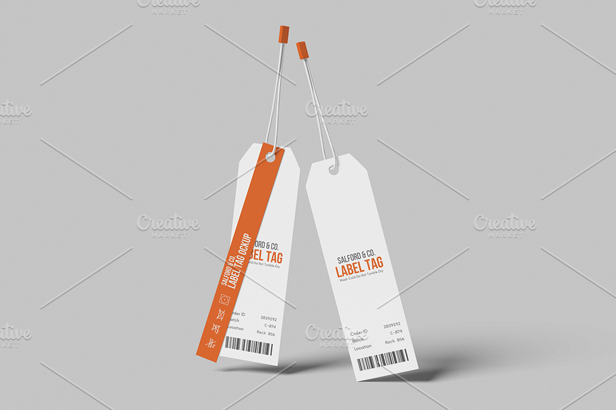 Clothing Label Tag Mockup, a Merchandise Mockup by Gatamotion (Photo 4 of 5)