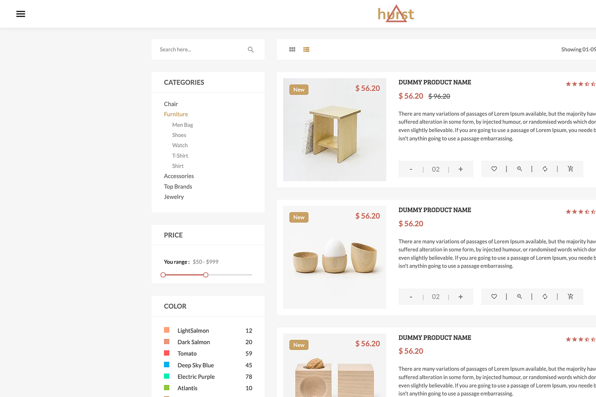 eCommerce Furniture HTML Template preview 6