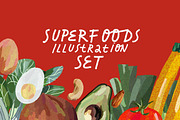 Healthy Food Illustration Set, a Food Illustration by Anny (Thumbnail 1 of 8)