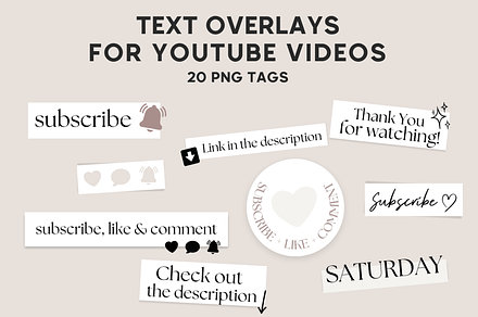 Modern Png Tags for Youtube Videos