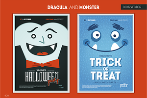 SUPER SET OF HALLOWEEN POSTERS