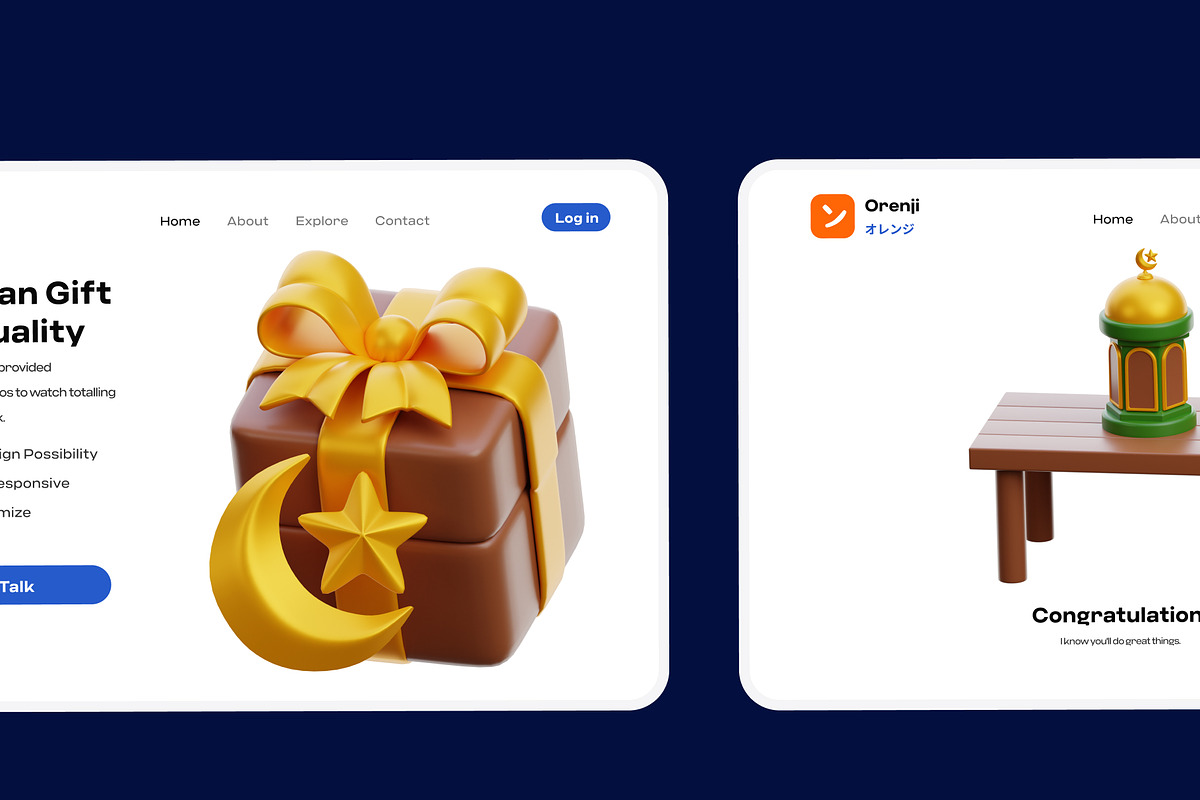Ramadan 3D Icon pack vol 2., a Food & Drink 3D Model by orenjidesign (Photo 6 of 8)