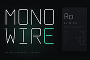 Mono Wire - Minimal Monospace Type, a Sans Serif Font by HipFonts (Thumbnail 1 of 26)