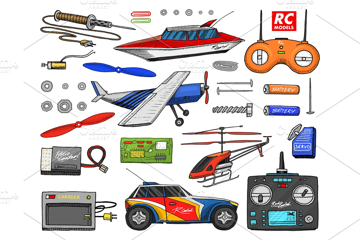 RC transport, remote control models., a Technology Illustration by ...