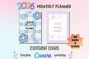 2026 Monthly Planner-Canva Template, a Templates & Theme by Adalin Shop (Thumbnail 2 of 12)