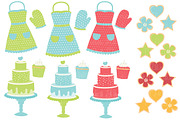 Bright Baking Kitchen Vector Clipart, an Illustration by Amanda Ilkov (Thumbnail 2 of 4)