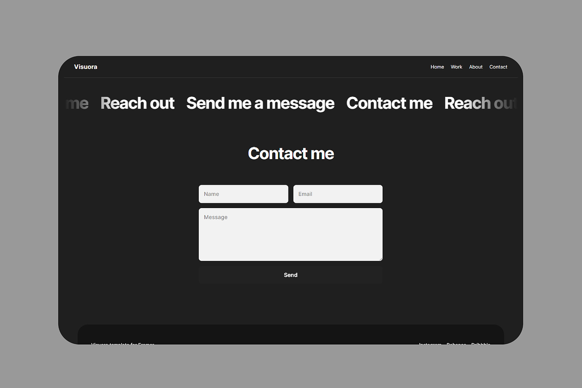 Visuora - Framer Template, a Websites & App Template by BiancaXavier (Photo 4 of 4)