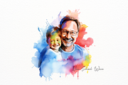 Father's Day with Child Clipart, a Person Illustration by New-School-Wave (Thumbnail 4 of 5)
