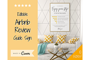 Airbnb Rating Sign, Host Review VRBO, a Poster Template by Templatables (Thumbnail 3 of 9)