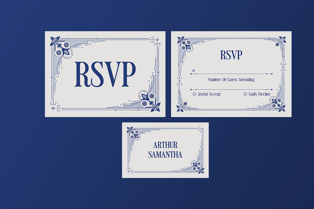Classic Theme Wedding Suite, an Invitation Template by Neermana (Photo 3 of 4)