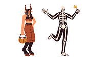 Halloween people set + patterns, a Person Illustration by Good Studio (Thumbnail 10 of 19)