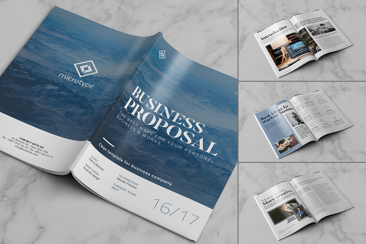 20 Creative Brochures - Mega Bundle, a Brochure Template by Kovalski (Photo 12 of 21)