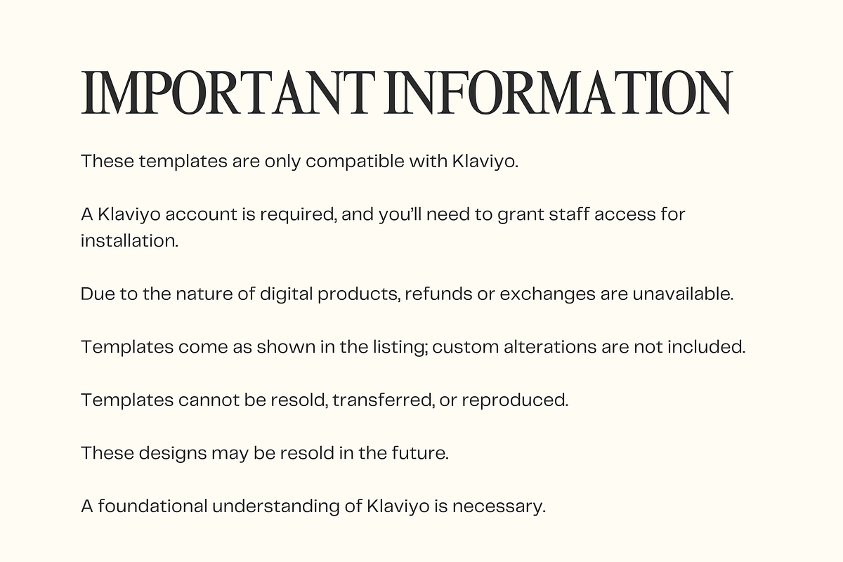 Klaviyo Newsletter Template Flows, an Email Template by Template Twist Shop (Photo 11 of 11)