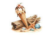 Coastal Summer Sublimation Clipart, an Illustration by Designking (Thumbnail 4 of 4)