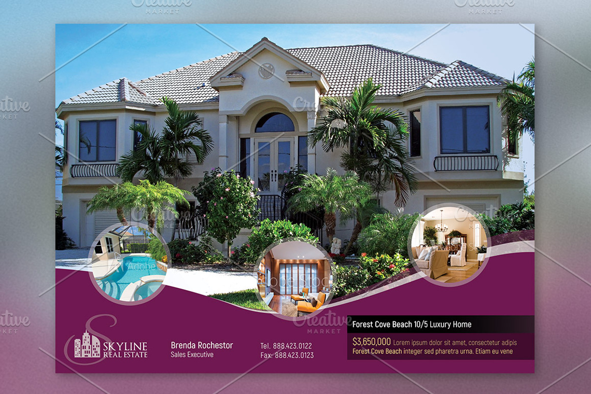 Real Estate EDDM Postcard Template, a Flyer Template by Godserv Designs (Photo 5 of 6)