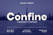 Confine - A Modern Sans Serif, a Sans Serif Font by Marvadesign (Thumbnail 1 of 7)